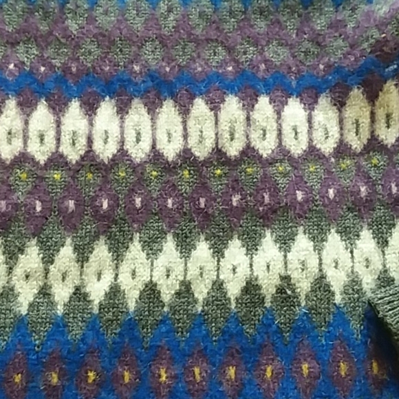 Burberry large purple cashmere button up cardigan - Picture 5 of 8